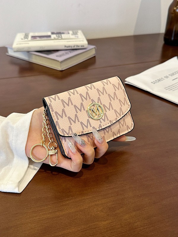 レトロなモノグラムプリントフェイクレザーカードホルダー、日常 - Monogram Keychain Leather のレビューと価格