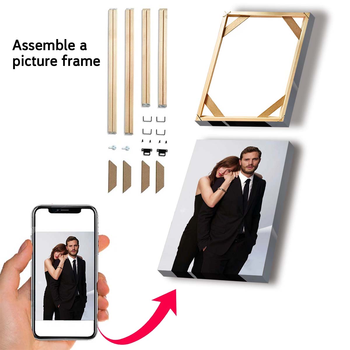 カスタムプリントキャンバス絵画、あなたの写真から作る、結婚式 - Pet Portrait Custom のレビューと価格