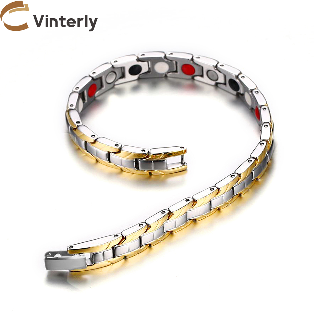 Vinterly 磁気ブレスレット健康エネルギーチェーンリン - Coordinates Bracelet のレビューと価格