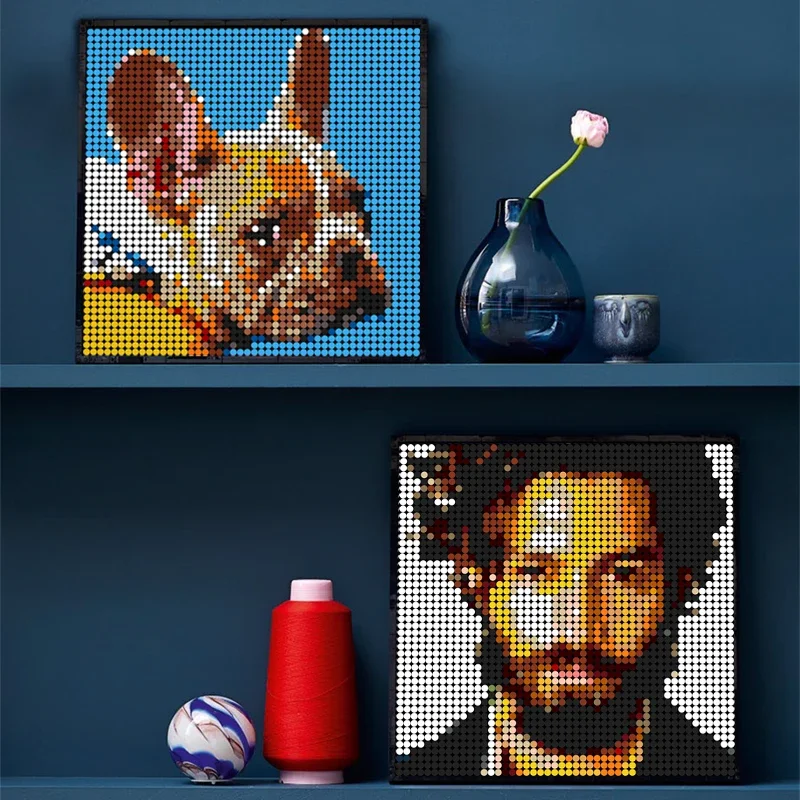 ピクセルアート カスタム写真 個人ポートレート ペット モザ - Pet Portrait Custom のレビューと価格