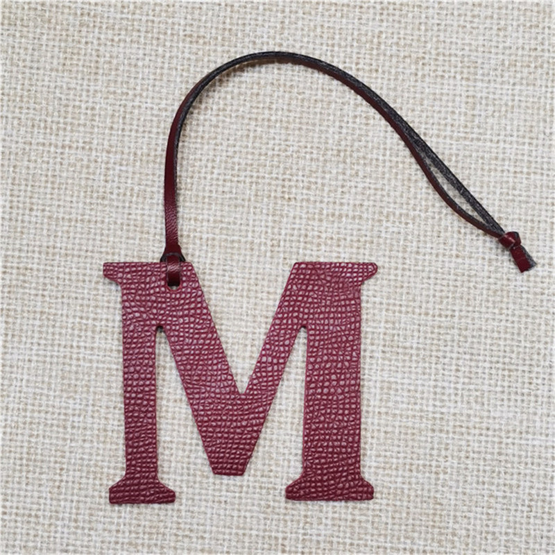 XMESSUN 新しい英語文字 M チャーム高級本物の天然皮 - Monogram Keychain Leather のレビューと価格